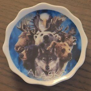 Alaska Eagle Moose Bear Wolf Souvenir Refrigerator Magnet